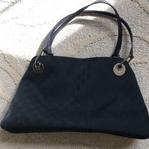 Gucci canvas black bag